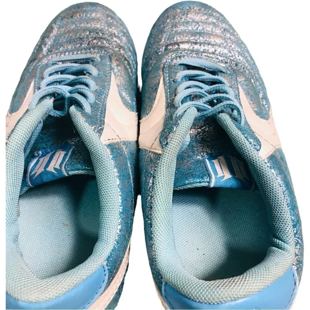 Eleven by Venus Williams Blue Silver Crackle Tennis Sneakers